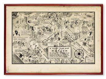 (MUSIC.) CAMPBELL, E. SIMMS. A Night-Club Map of Harlem.